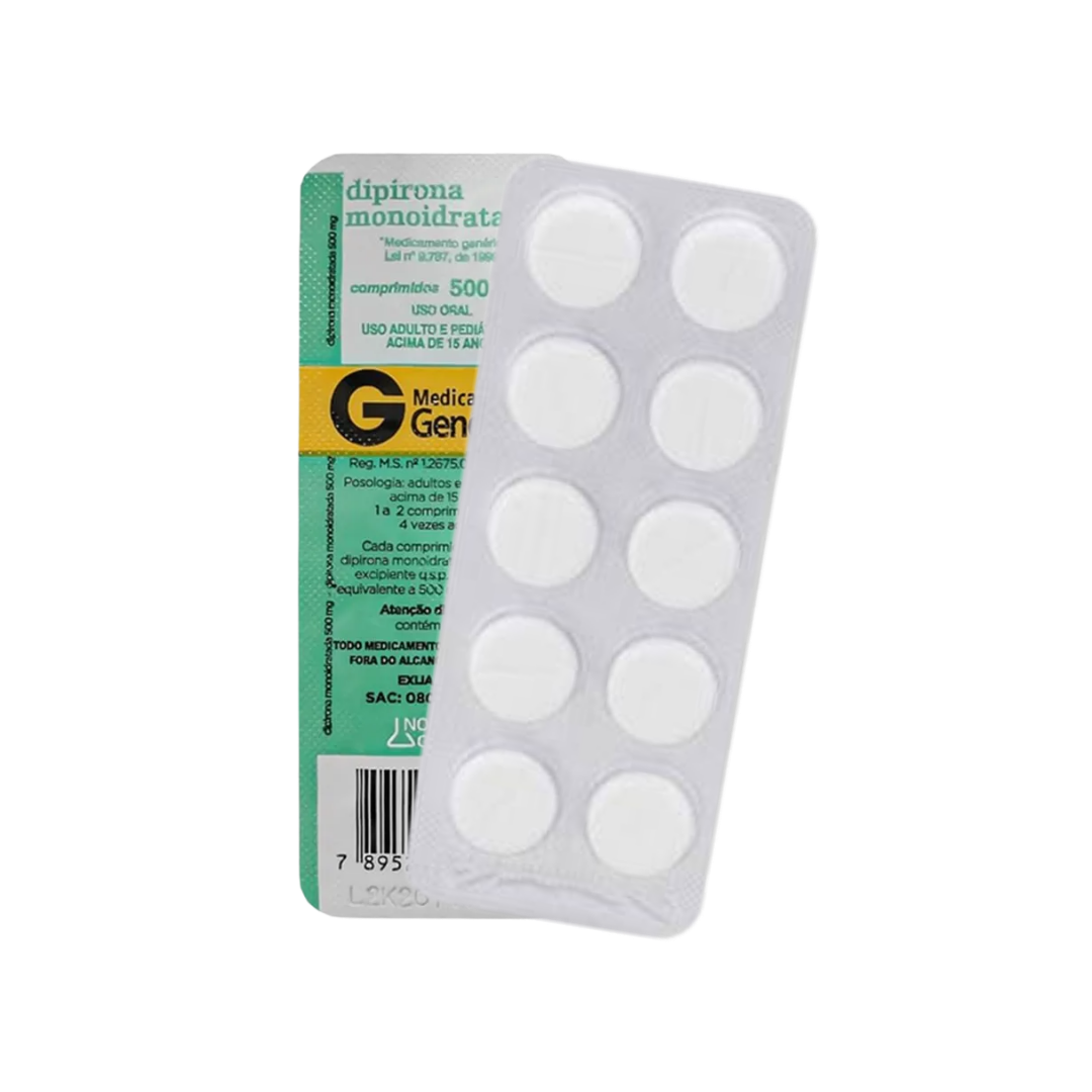 DIPIRONA 500MG ENV C/10 COMP - NOVAQUIMICA