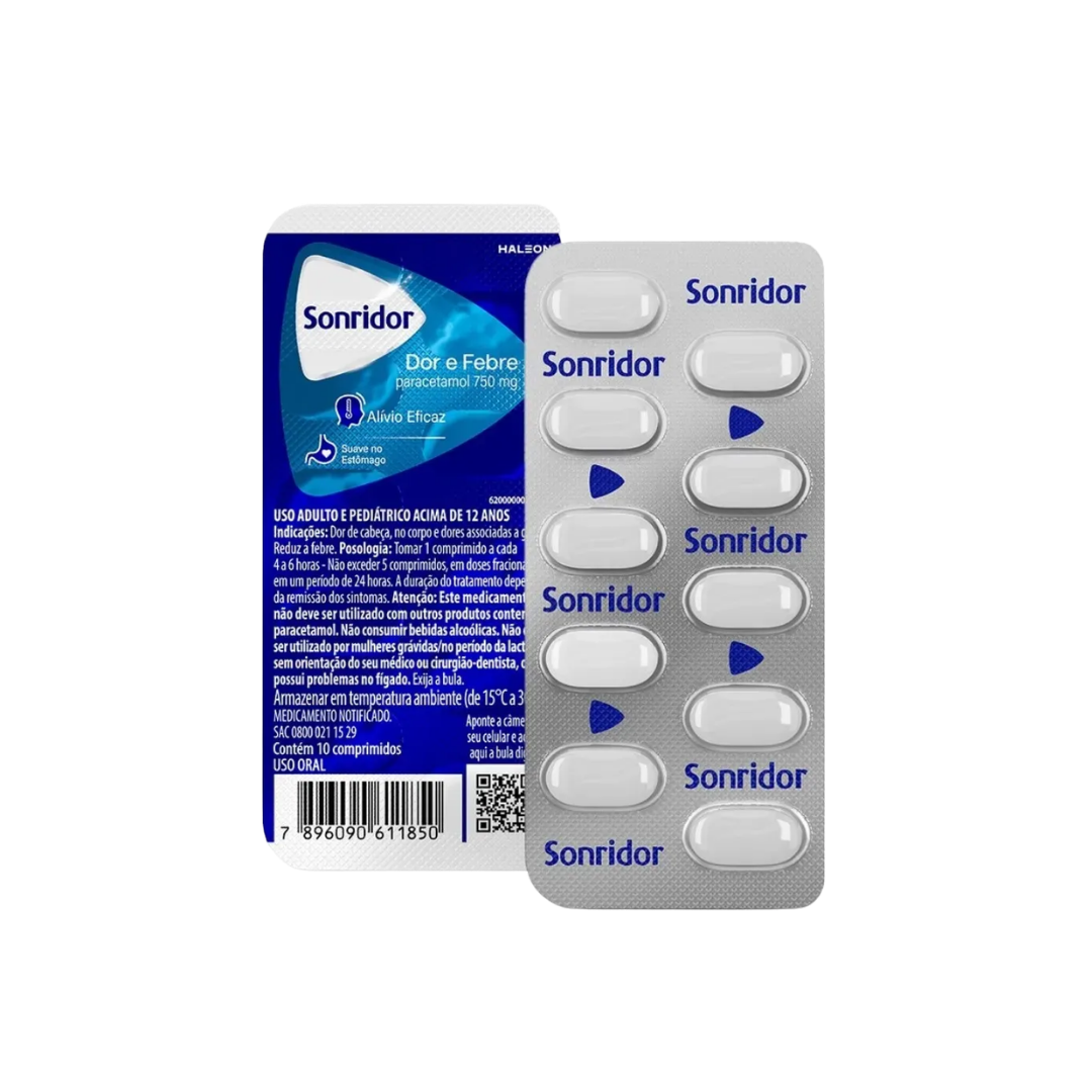 SONRIDOR DOR FEBRE BLISTER C/10 - HALEON