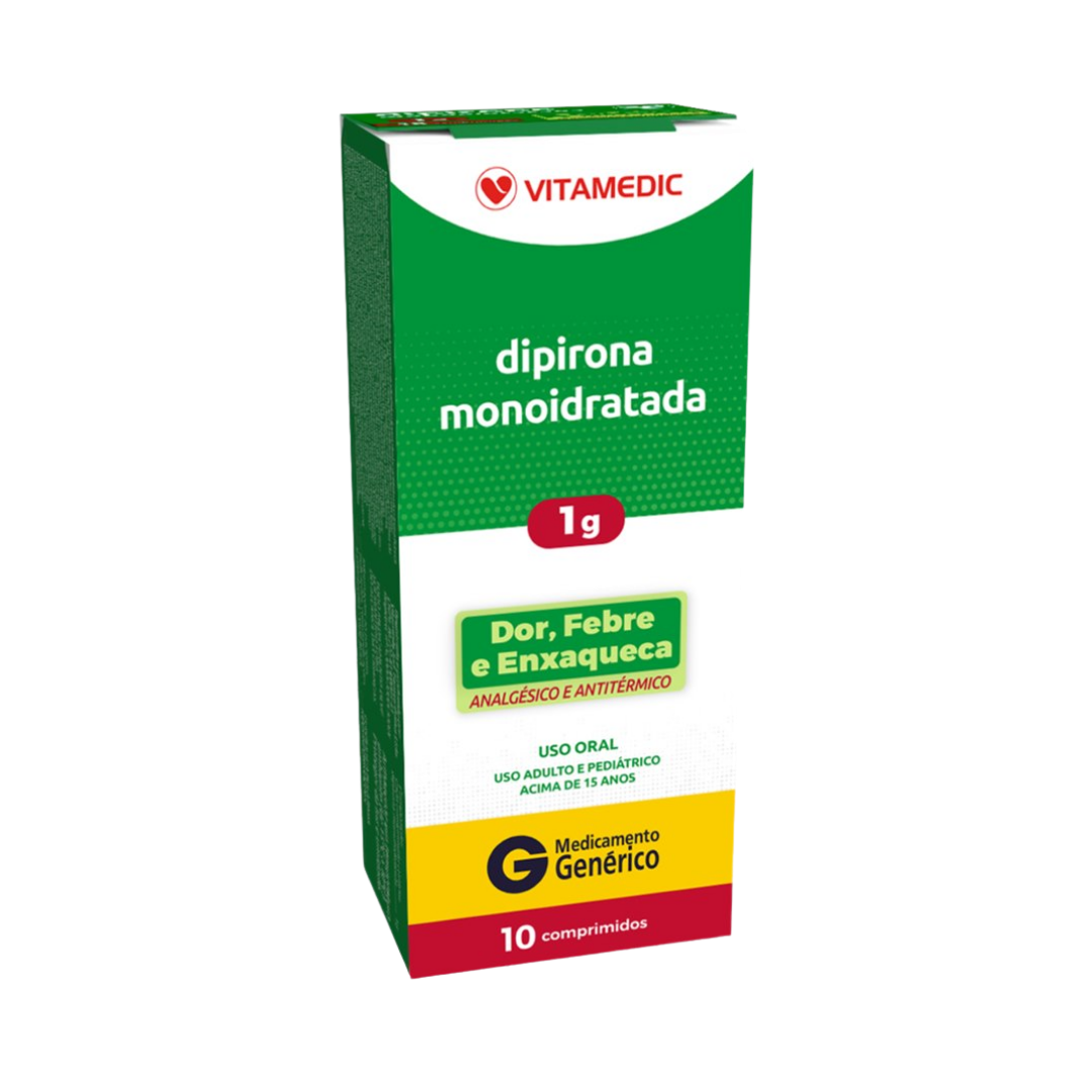 DIPIRONA 1G C/10 COMP - VITAMEDIC